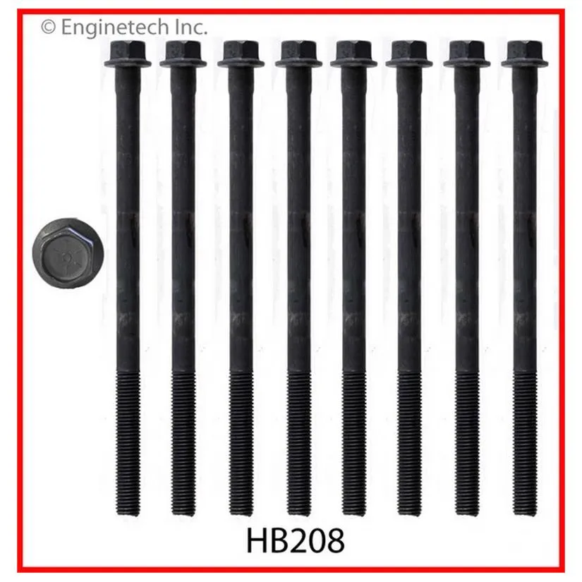 Комплект болтов на 1 головку Chrysler 3.5L 1993-1997 (HBK1145) ENGINETECH HB208