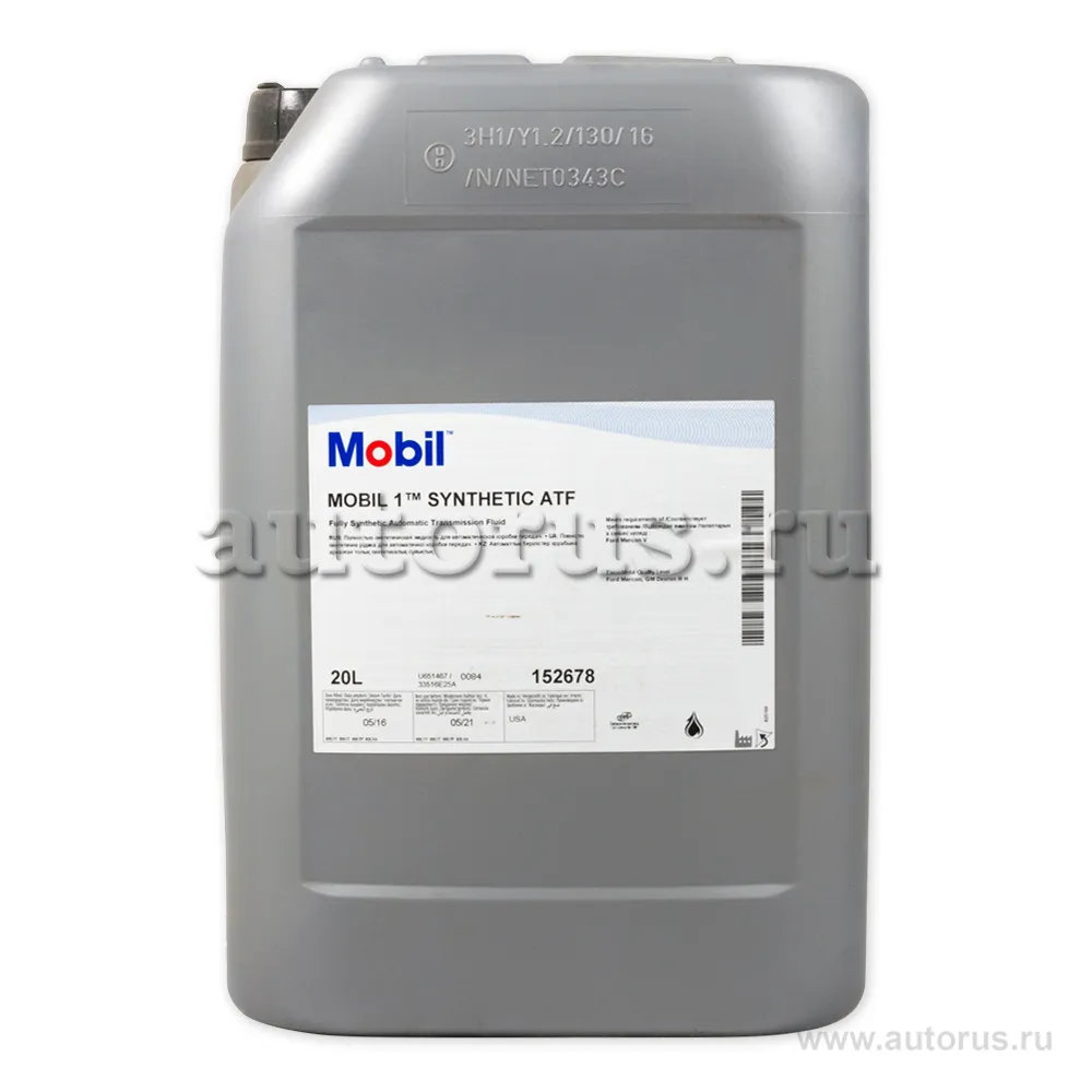 Масло трансмиссионное Mobil SYNTHETIC ATF 20 л 152678