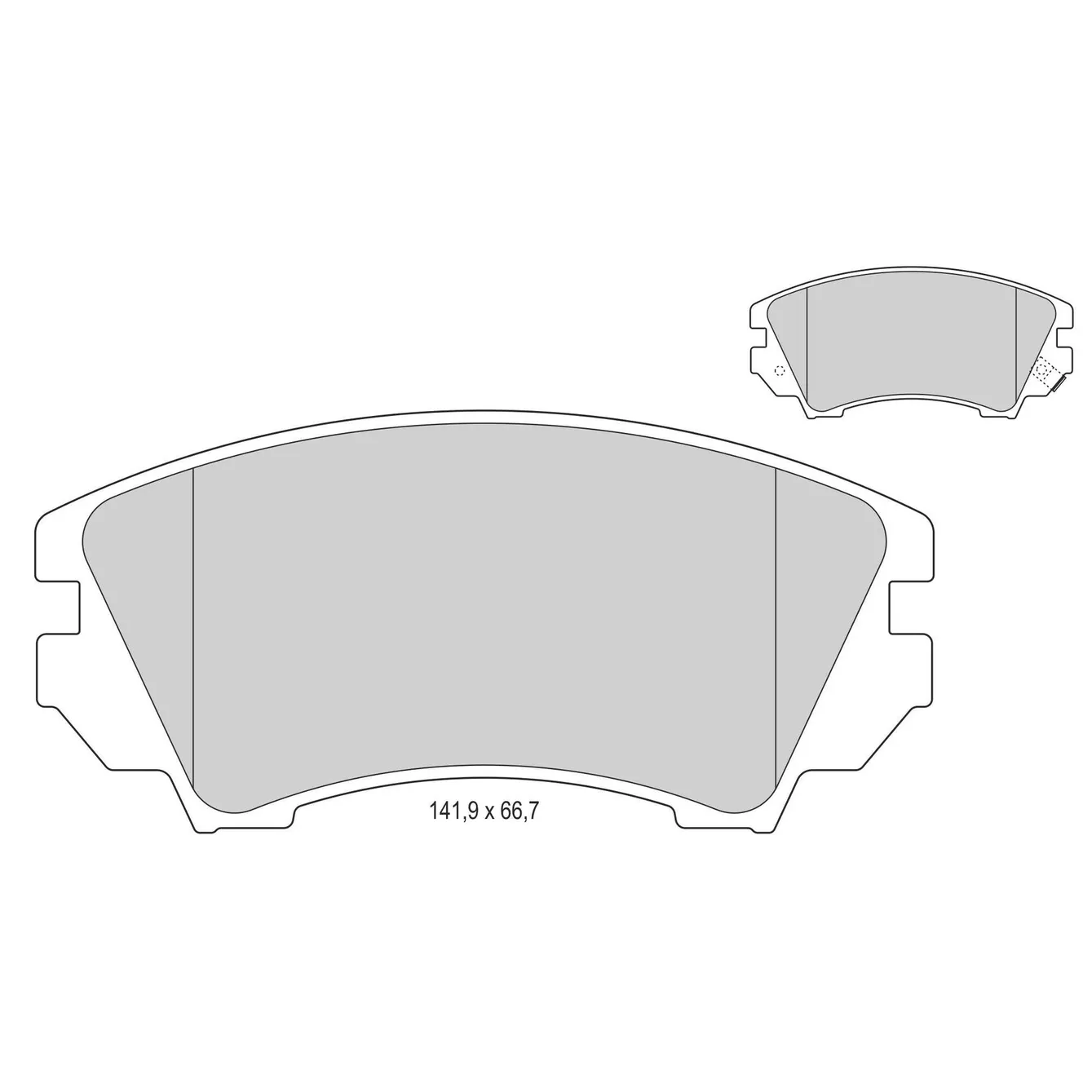 Колодки передние OPEL Insignia (08-),Astra J GTC (R17) MANDO MBF015254