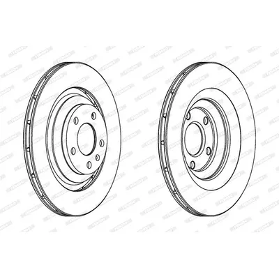 Диск тормозной с покрытием AUDI A6 04-11 /VENT.D=330MM FERODO DDF1240C