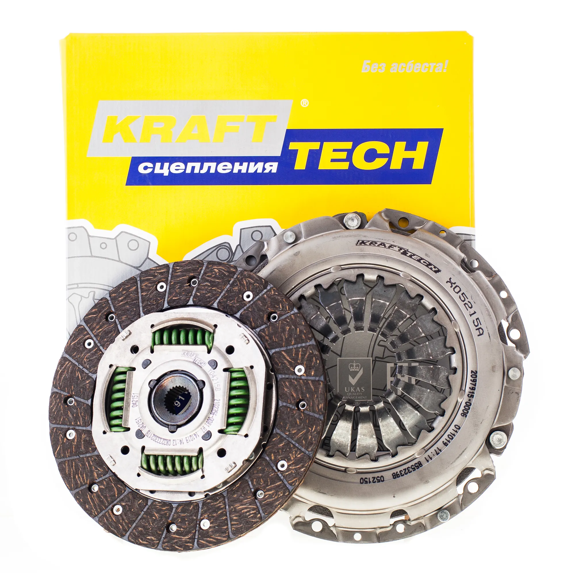 Сцепление в сборе RENAULT Laguna II 01-> mot.1,8L KRAFTTECH W15215C9