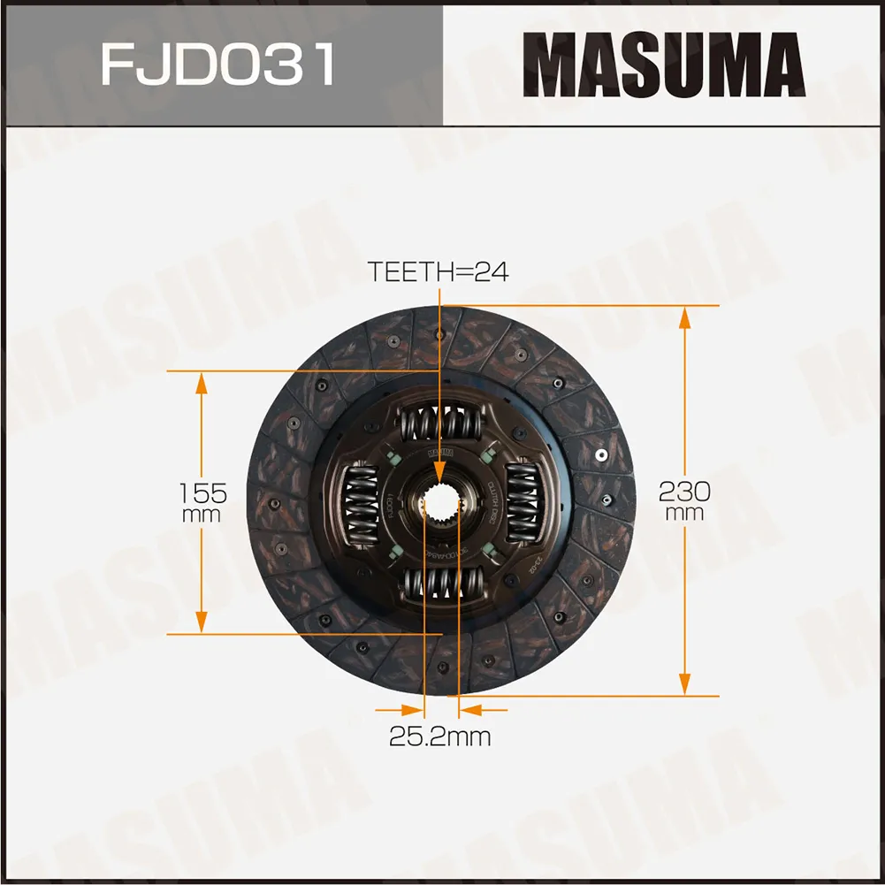 Диск сцепления SUBARU FORESTER MASUMA FJD031