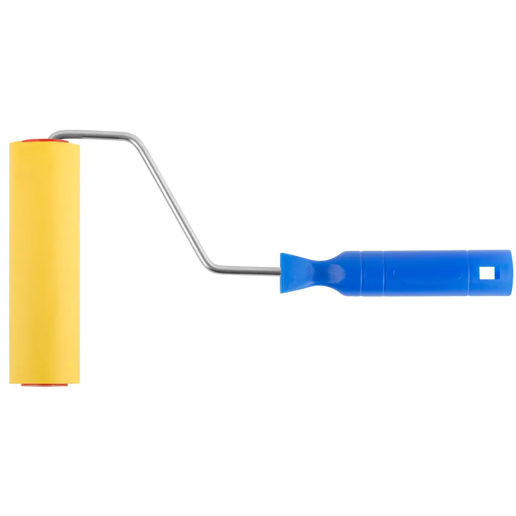 Валик прижимной, резиновый, для обоев, жёлтый, длина - 150 мм FIT 02983