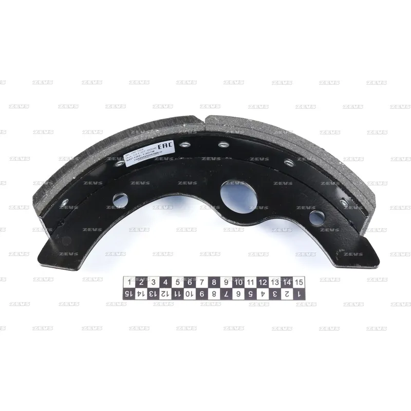 Тормозная колодка с накладкой ZEVS BL-06-103