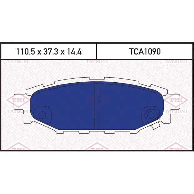 Колодки тормозные дисковые задние SUBARU Legacy/Outback/Impreza 03-> TATSUMI TCA1090
