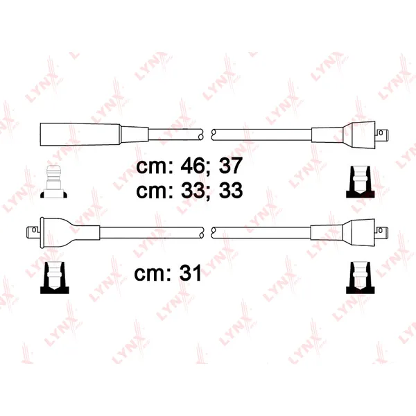 Провода высоковольтные GAZ/UAZ (ZMZ 402) LYNXauto SPC8101
