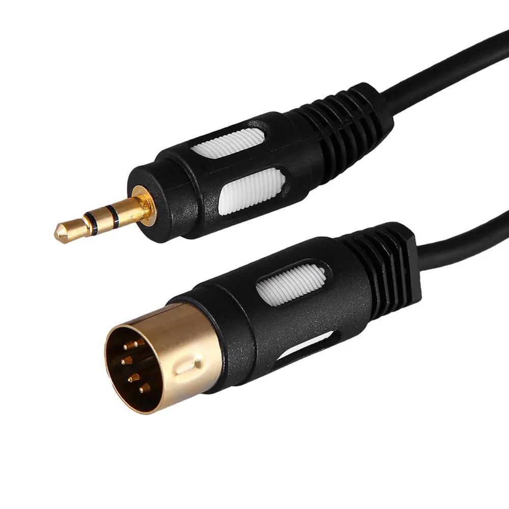 Шнур DIN 5 Pin - Stereo 3,5 мм, длина 1,5 метра (GOLD) REXANT 17-2502