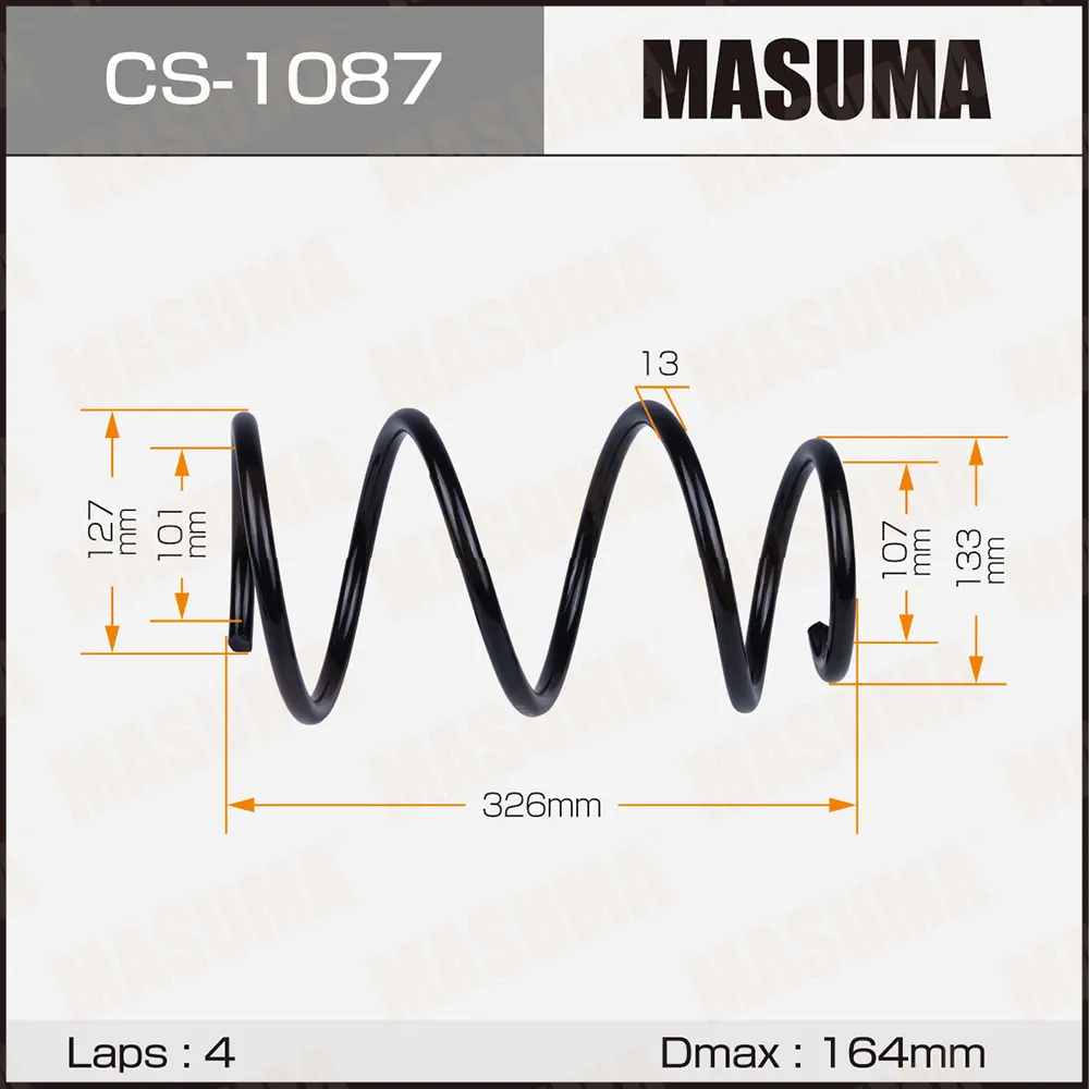 Пружина подвески MASUMA CS1087