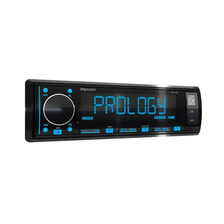 Автомагнитола PROLOGY CMX-430 USB, AUX ,BT, SWC синий цвет