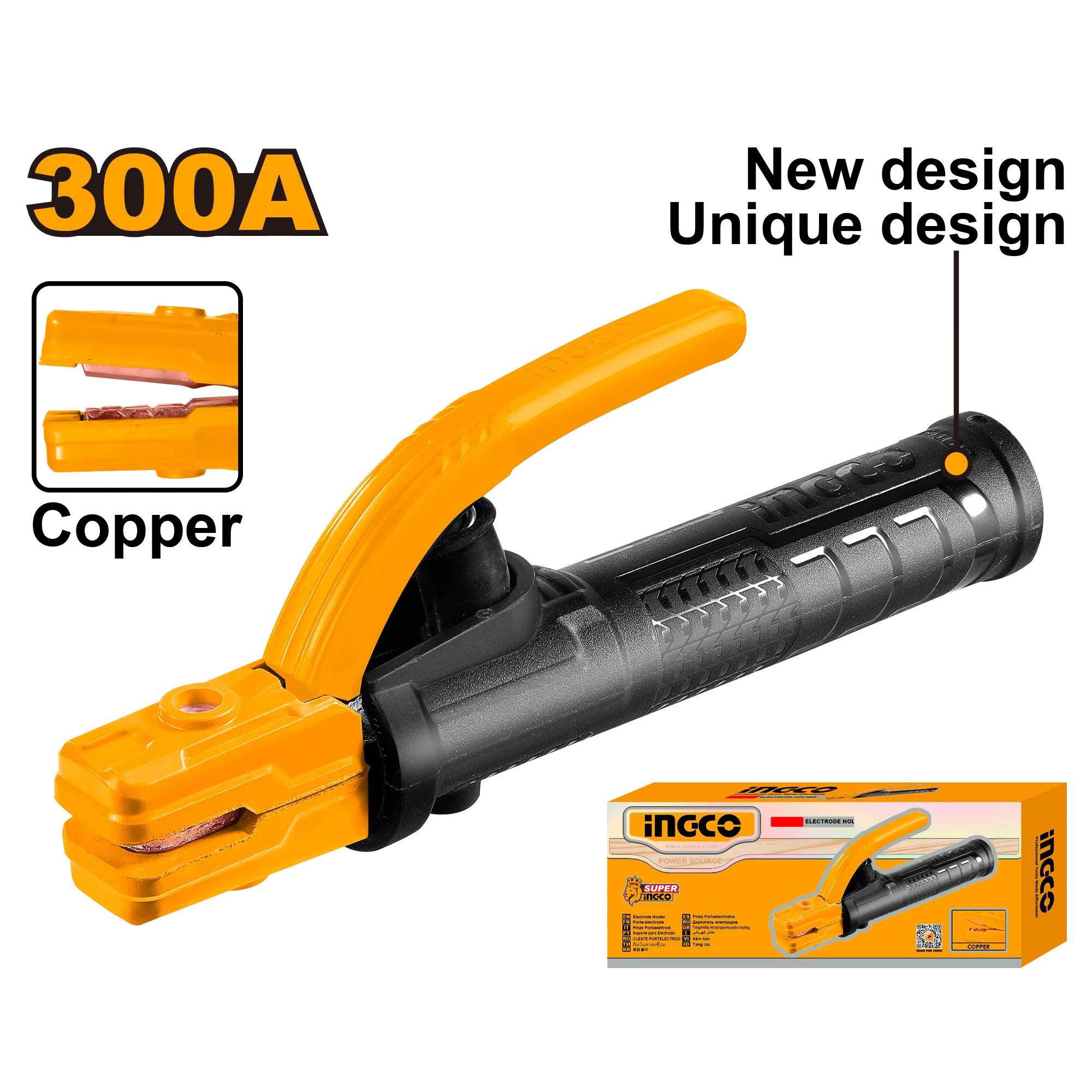 Электрододержатель 300 А INGCO WAH3008