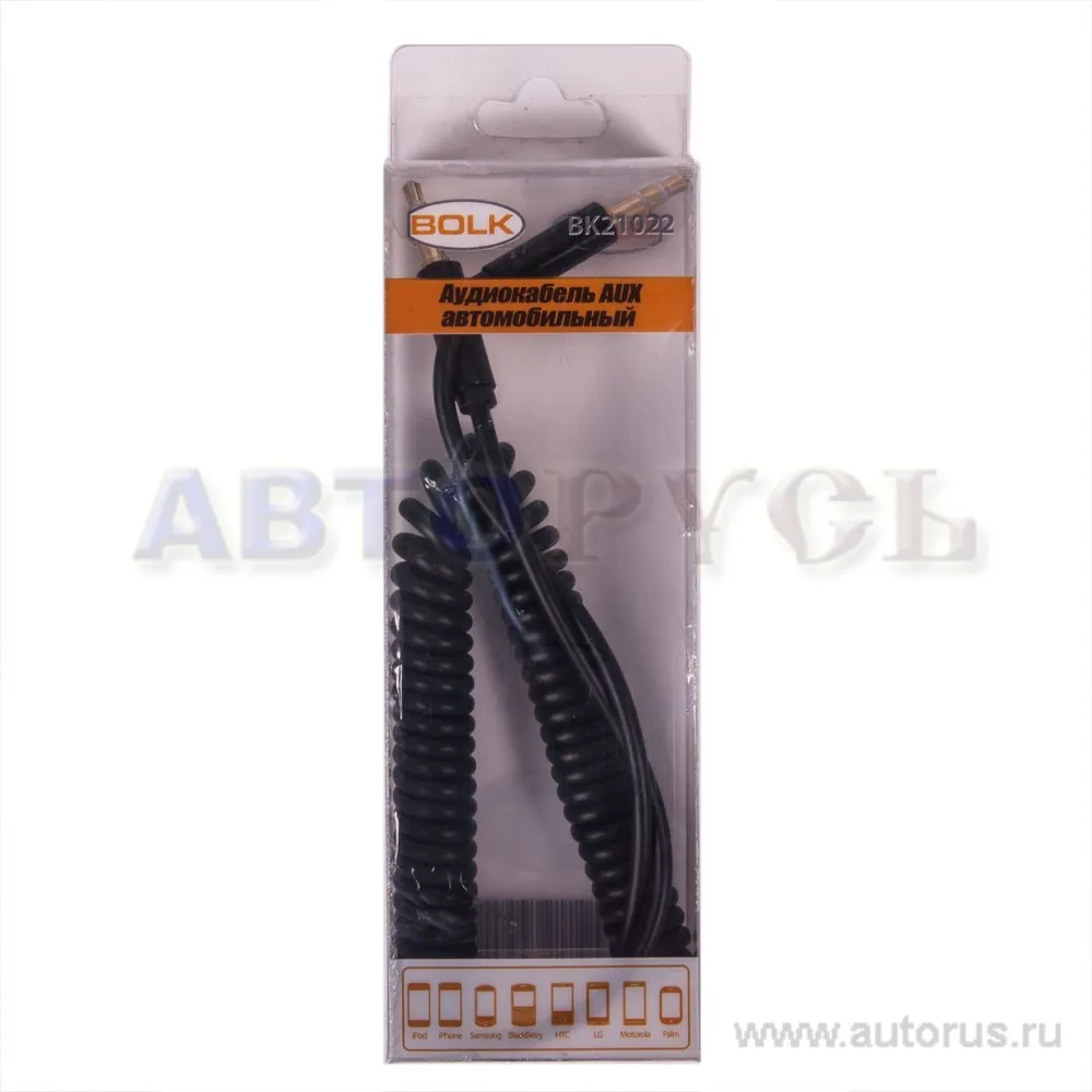 Аудиокабель AUX автомобильный BLACK BOLK BK21022B