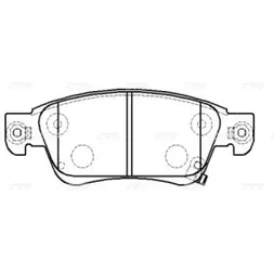 Колодки передние INFINITI G35/37/25/EX35/37 all 06- CTR GK0738