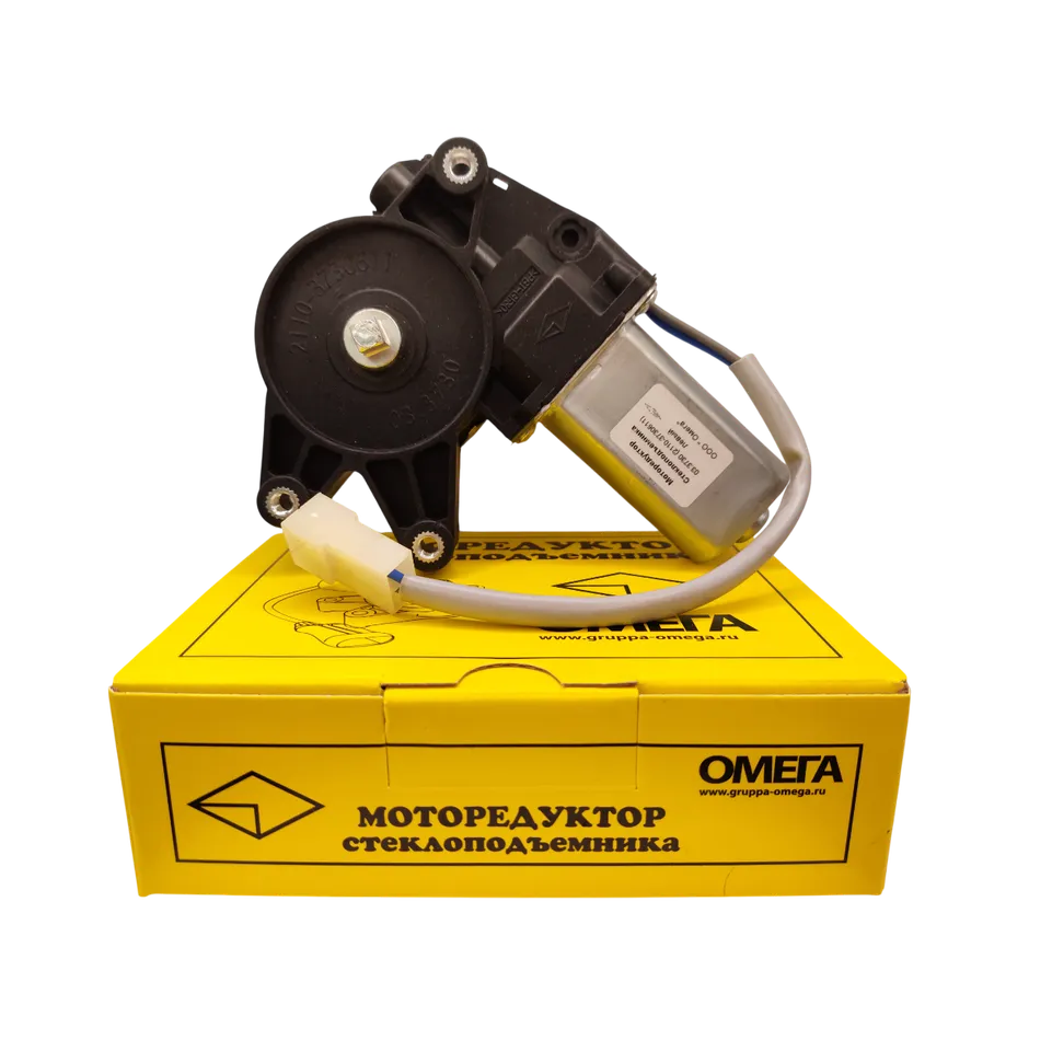 Моторедуктор стеклоподъемника 03.3730 (2110-3730611) левый ВАЗ 2108, 2110, 2115 Группа Омега 03.3730 (2110-3730611)