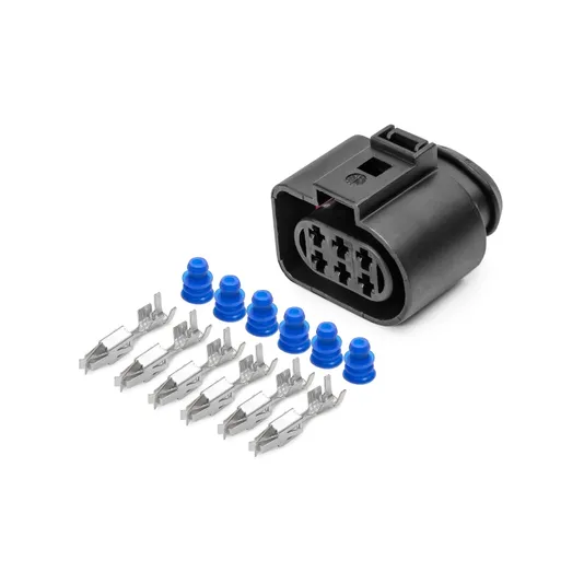 Разъем 1J0973733 (6pin) 6 контактов датчика кислорода для Audi, Hyundai, Kia, Seat, Skoda, Volkswagen.