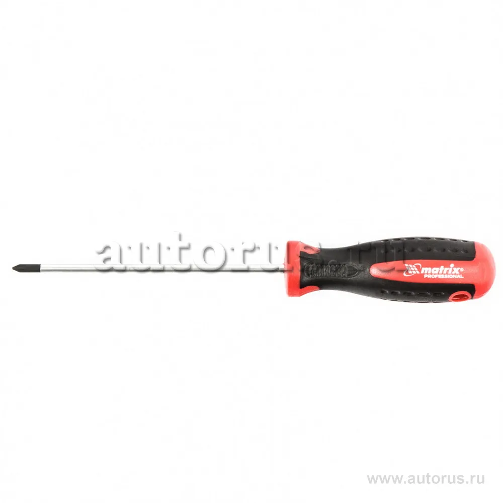 Отвертка Profi, Ph0x100 мм, S2, двухкомп. рукоятка MATRIX 11838