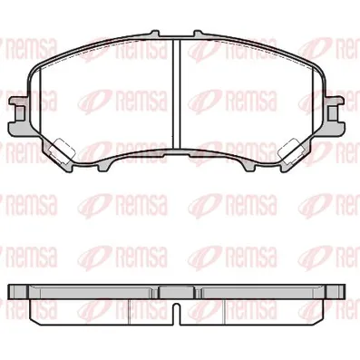 Колодки дисковые передние Nissan Qashqai 1.62.01.5dCi1.6dCi 13 REMSA 1318.22