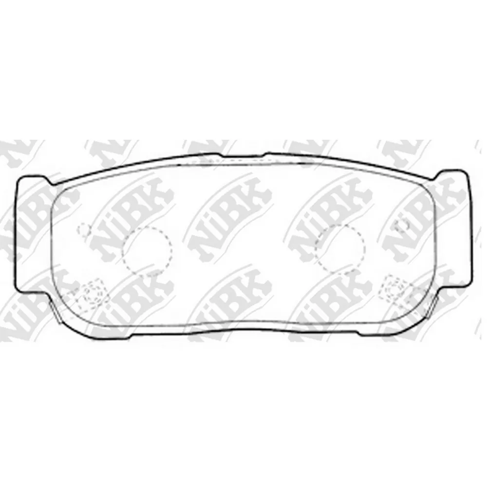 Колодки тормозные SSANG YONG REXTON KYRON 05- задн. NIBK PN0797