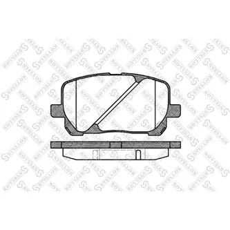 Колодки дисковые п. Toyota Avensis Verso 2.0VVT-i/2.0D4-D 01> STELLOX 965000_SX