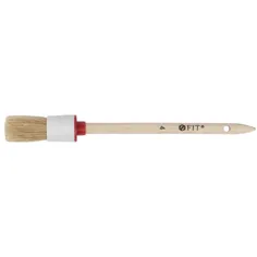 Кисть круглая, натуральная светлая щетина  №4 ( 25 мм) FIT 01303