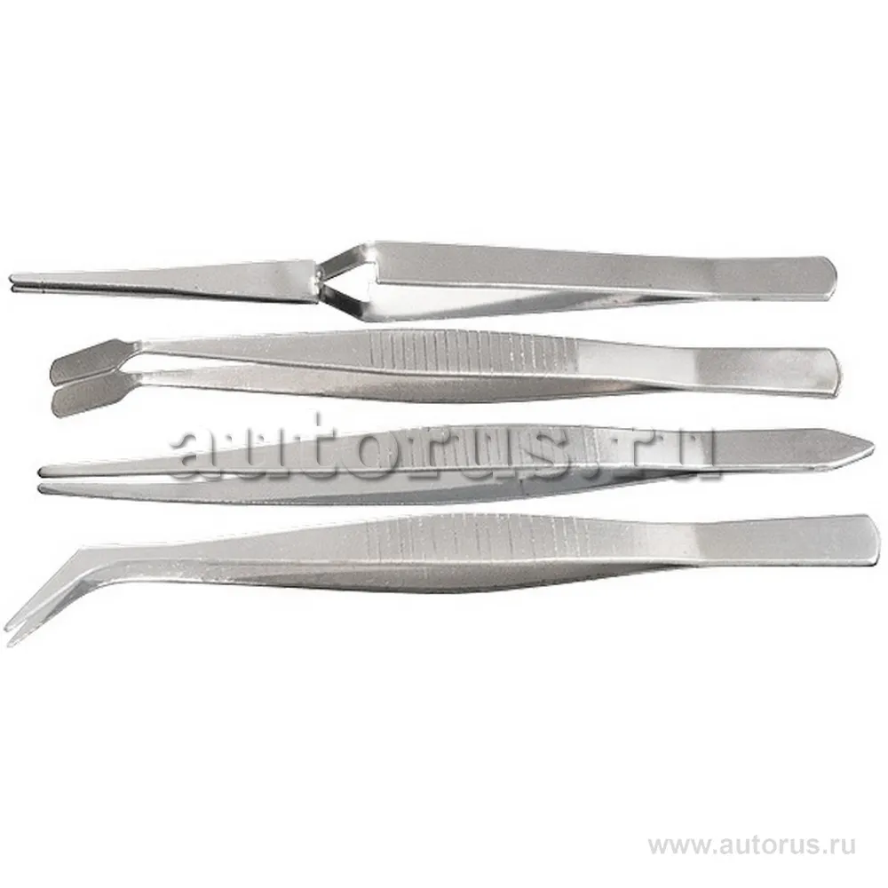 Набор пинцетов из нержавеющей стали, 4 шт, Sparta 914845 SPARTA 914845