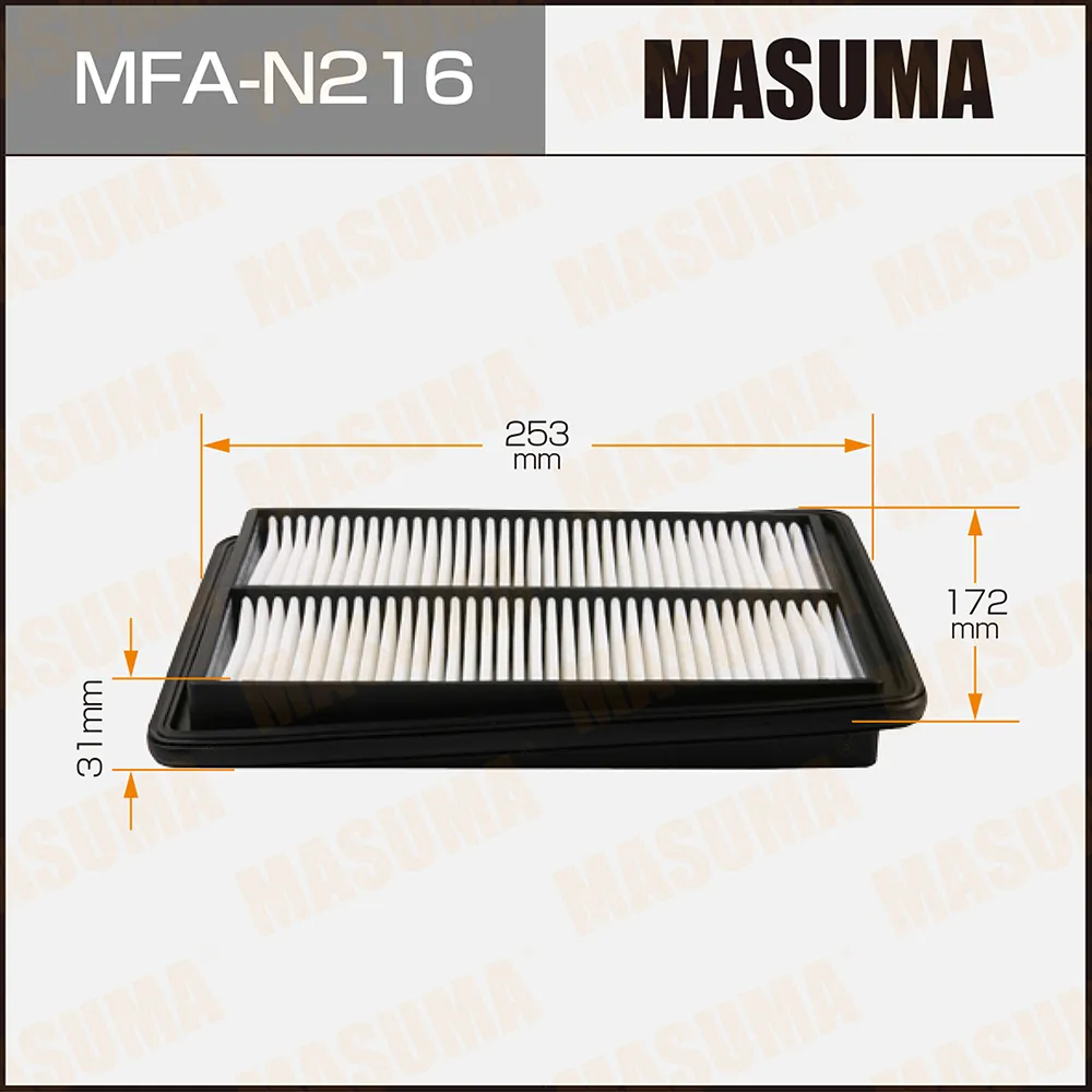 Фильтр воздушный NISSAN QASHQAI MASUMA MFA-N216
