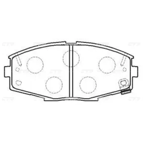 Тормозные колодки CTR CKT-109