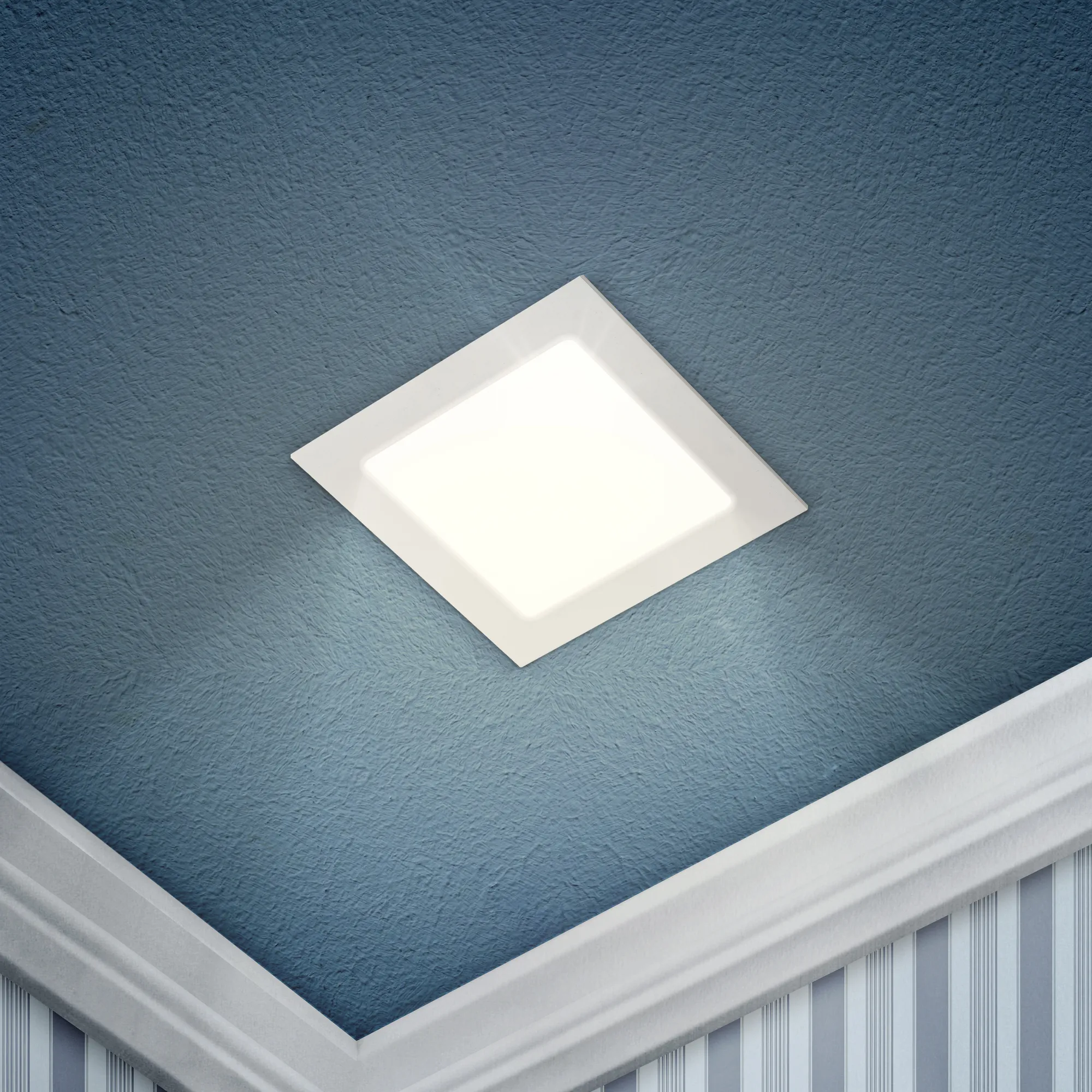 Светильник ЭРА светодиодный квадратный LED 9W 220V 4000K (30/630) ЭРА Б0049552