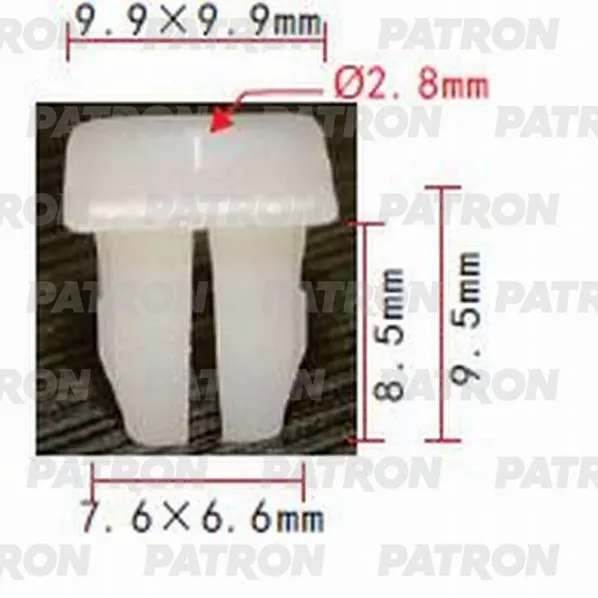 Клипса пластмассовая Chevrolet, Chrysler, Daewoo, Ford, GM, Opel, Renau PATRON P370741