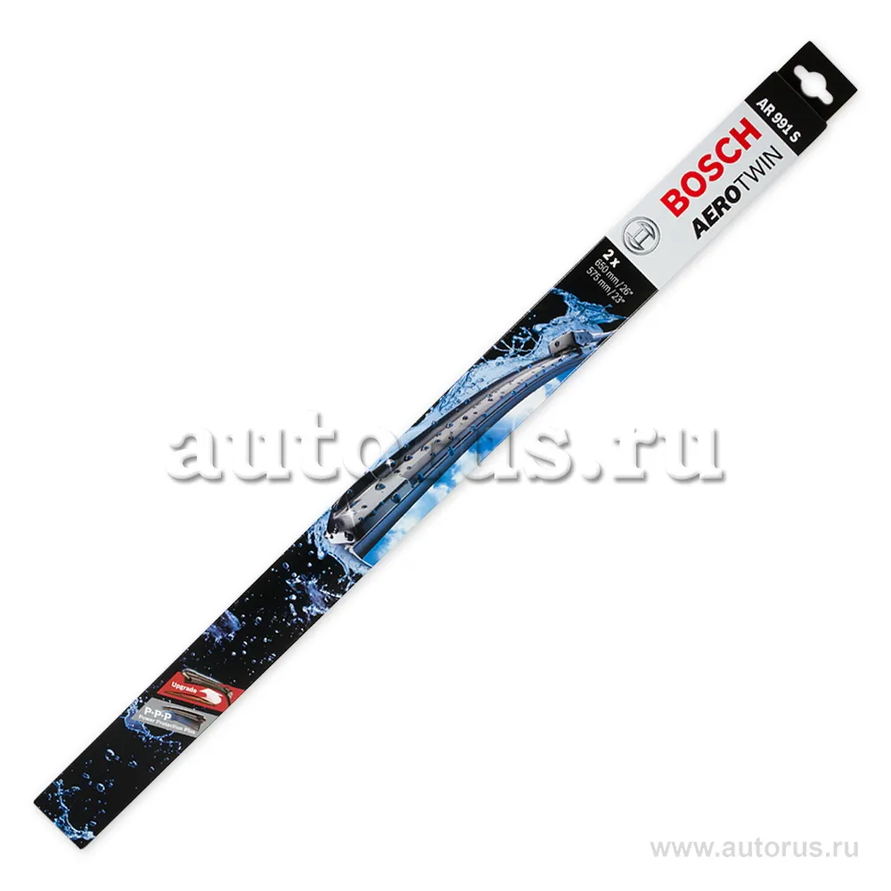 Щетка стеклоочистителя 650/575 мм бескаркасная комплект 2 шт BOSCH AeroTwin 3 397 118 991