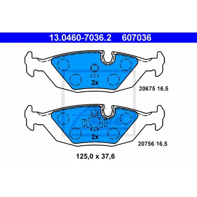 Колодки торм.зад. BMW 3 (E30)  (82-93)