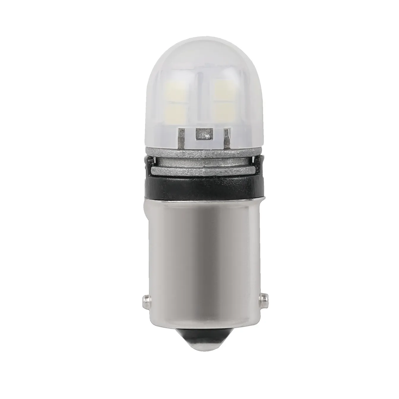 Лампа светодиодная 12V T15x43 W BA15s Маяк SUPER WHITE 2 шт. блистер 12T15/BLK09/2BL