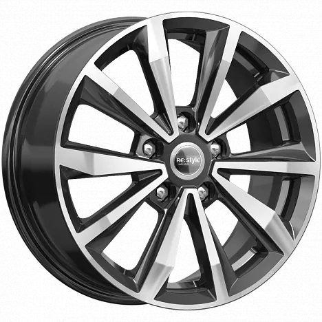 Диск литой R16 6.5J 5x114.3/66.1 ET40 КИК КС974 Алмаз черный 77399