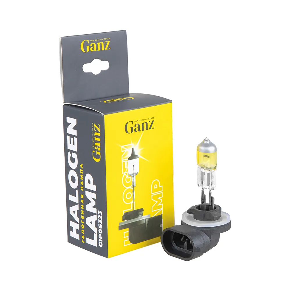 Лампа H27 12v 27W (PGJ13) Yellow. 1 шт. GANZ GIP06323