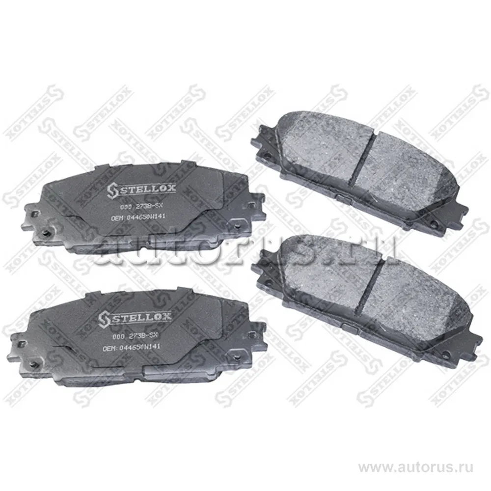 Колодки дисковые перед. с антискрип. пл. Toyota Prius 1.8 Hybrid 0 STELLOX 000 273B-SX