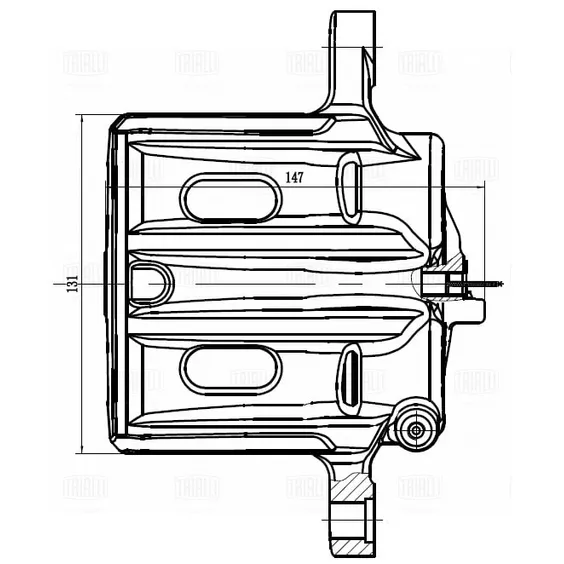 Суппорт торм. для а/м Mitsubishi Outlander II (06-)/III (12-) перед. лев. d=43мм TRIALLI CF 012097