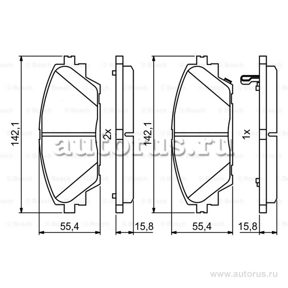 Колодки тормозные MAZDA 3 13- передние