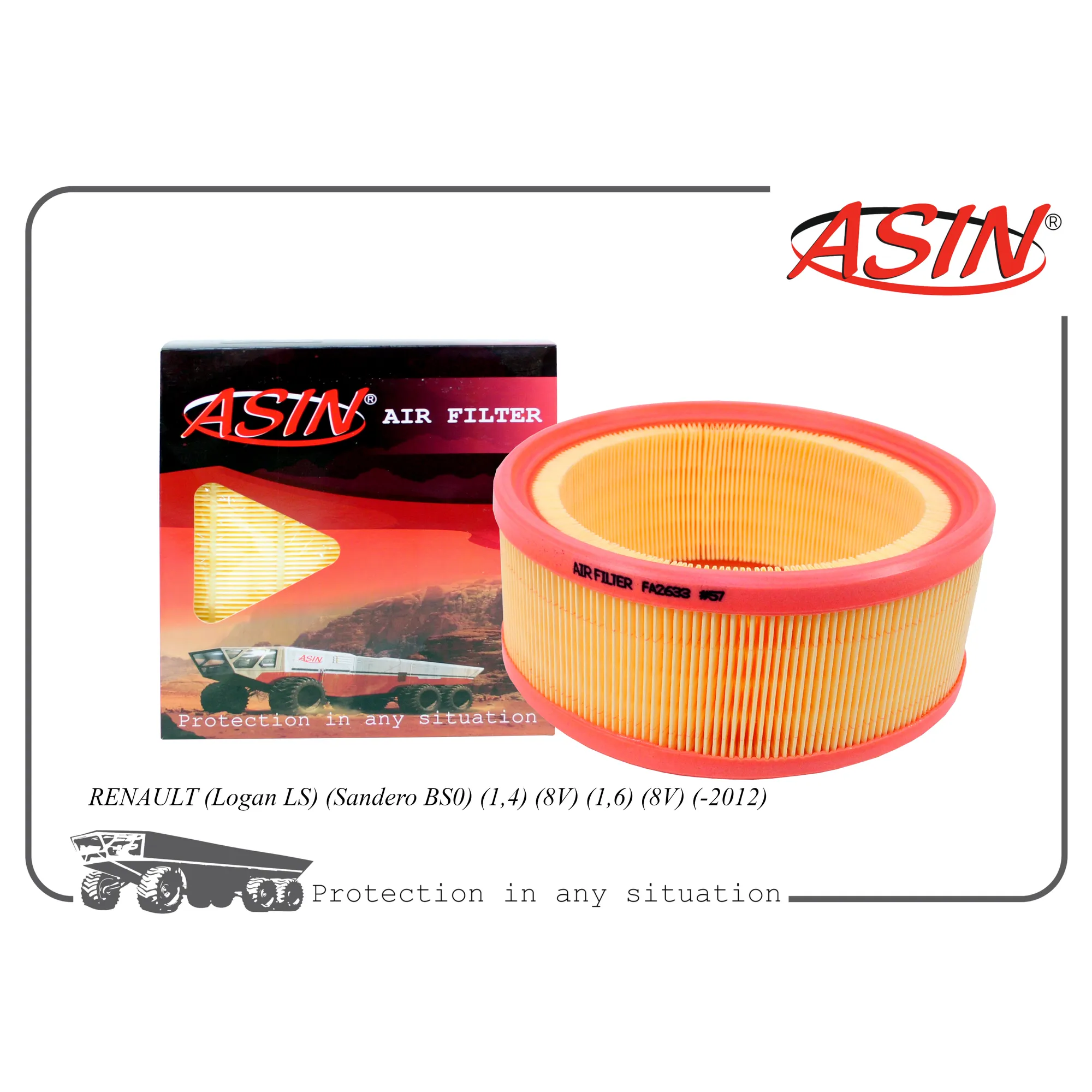 Фильтр воздушный 7701070525/ASIN.FA2633 ASIN ASIN ASINFA2633