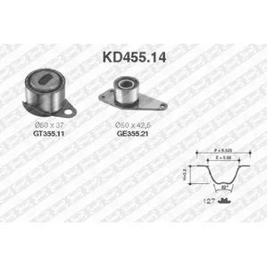 Комплект ремня ГРМ SNR KD45514