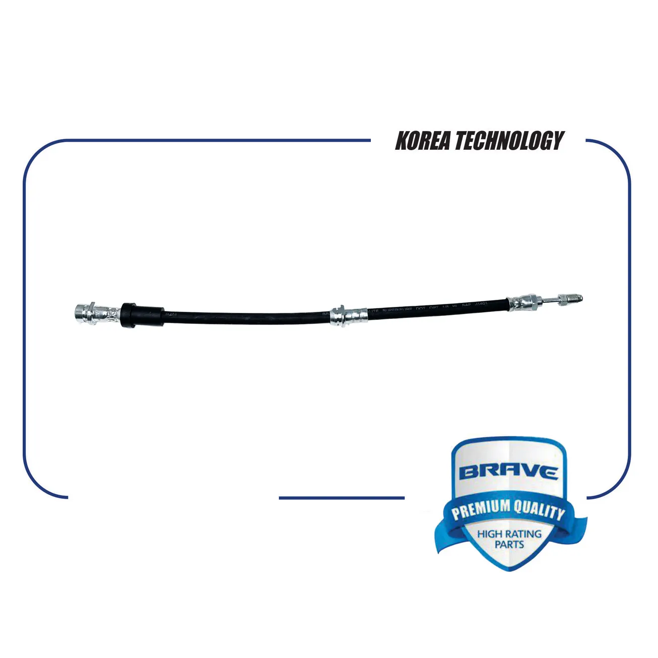 Шланг тормозной передний BP4K-43-980F BR.HP.1.107 Mazda3, Mazda5 BRAVE BR.HP.1.107