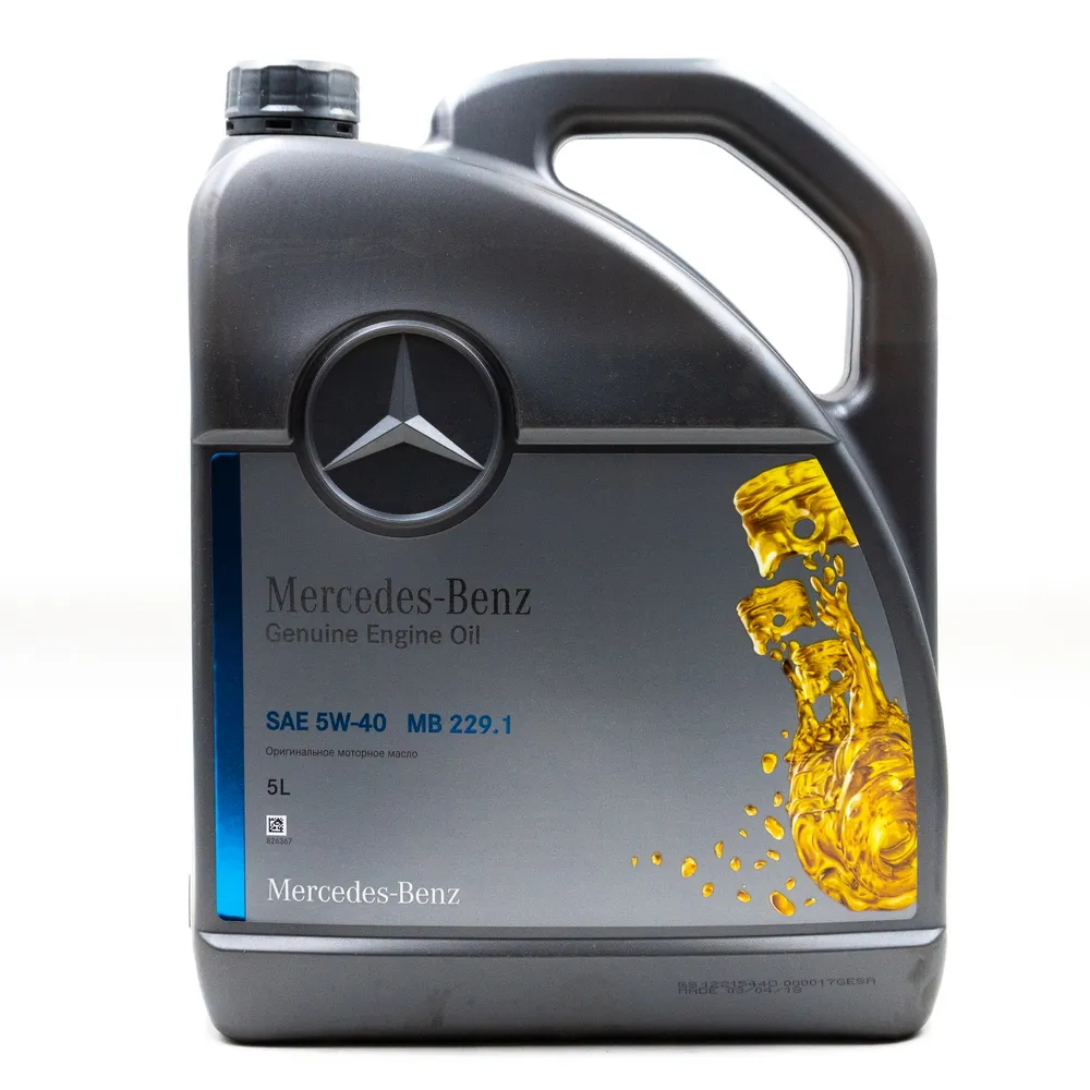 Масло моторное MERCEDES-BENZ МB 229.1 5W-40 5 л A000 989 73 02 13 BGFR