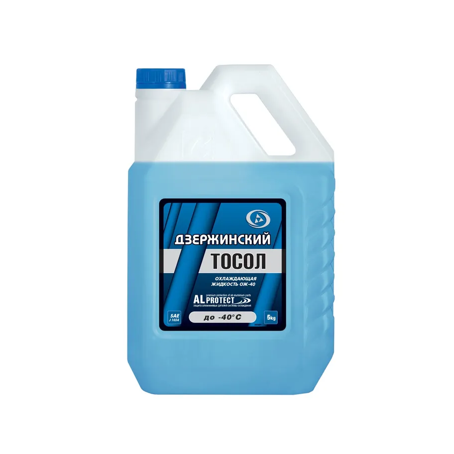 Тосол OILRIGHT Дзержинский ОЖ-40 ТМ готовый -40C синий 5 кг 5038/п