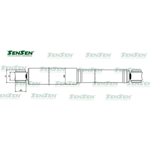 Амортизатор_зад Mitsubishi Pajero/Shogun/Montero 90-00 SENSEN 12120019