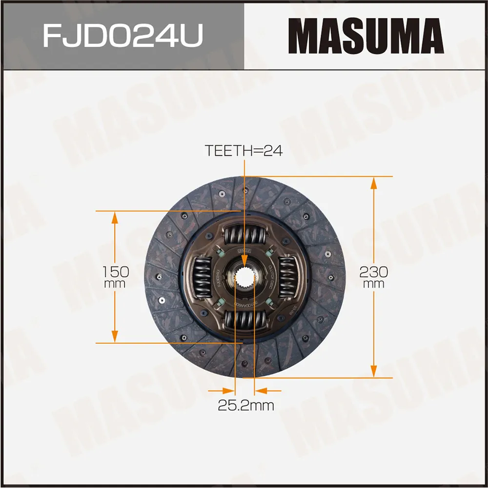Диск сцепления SUBARU FORESTER MASUMA FJD024U