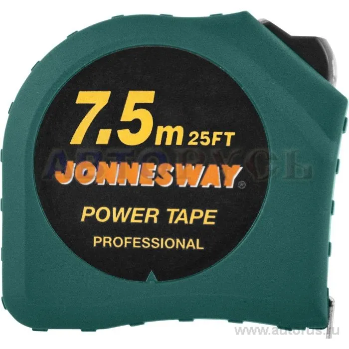 Рулетка в обрезиненном корпусе 7,5 м. JONNESWAY MT0303