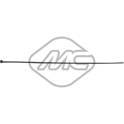 Стяжки пластиковые, хомуты 4.8x370 черные 100 шт Metalcaucho 00038N
