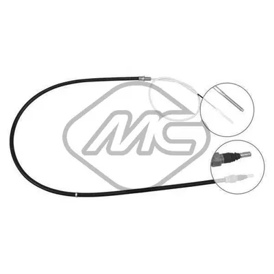 Трос ручника VW PASSAT 1/8 - 2/0 (DISC BRAKE) Metalcaucho 83728