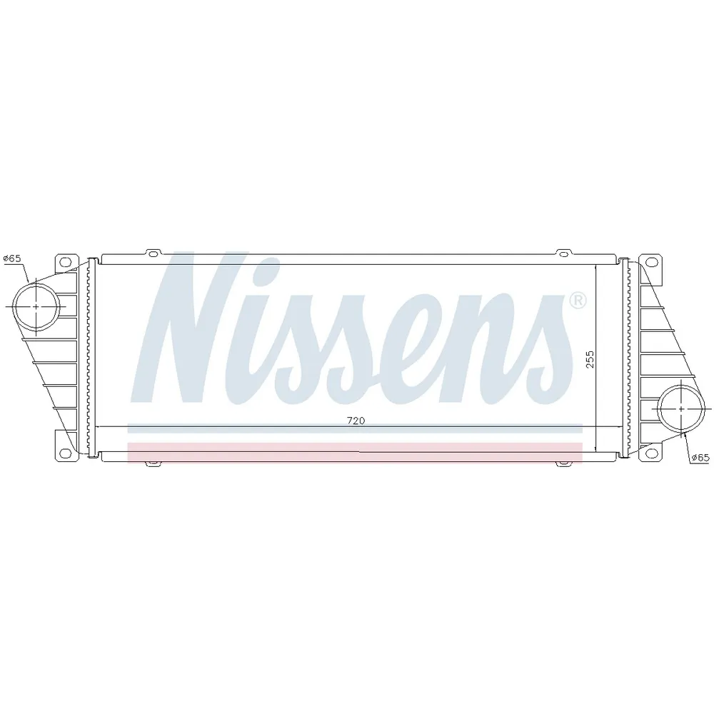 Интеркулер MB 2/3/4T-Sprinter 95-06/LT II 28-46 NISSENS 96842