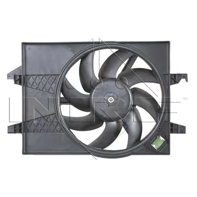 Вентилятор радиатора Ford Fiesta, Fusion, Mazda 2 (все, с кондиционером, 246Вт, D=360мм) NRF 47006