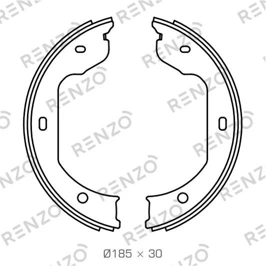 Колодки барабанные RENZO RZ103
