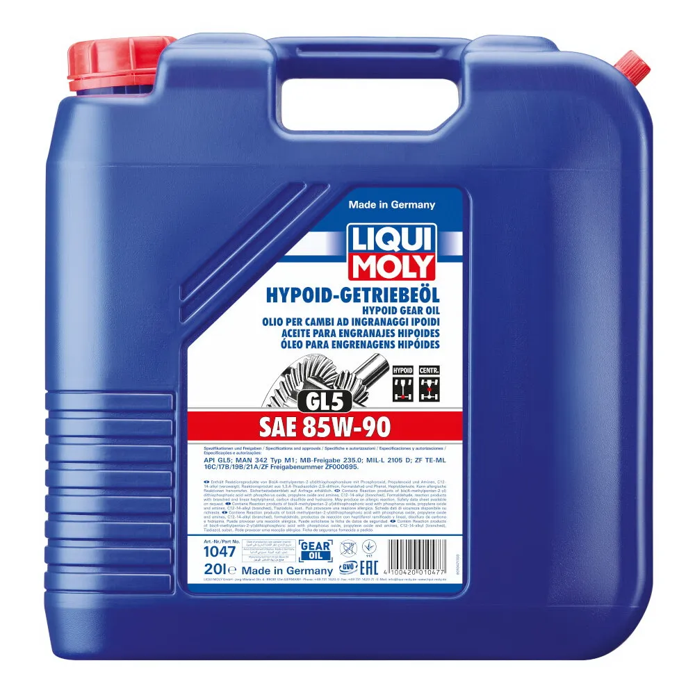 Масло трансмиссионное LIQUI MOLY Hypoid-Getriebeoil GL-5 85W-90 20 л 1047